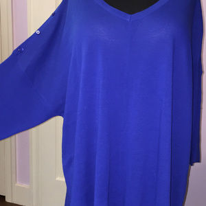 Catherine's Royal Blue Sweater Button Detail 26/28